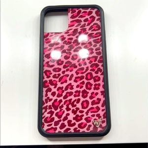 WILDFLOWER pink cheetah print phone case for iphone 11 pro max